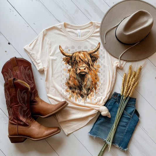 Watercolor Cow